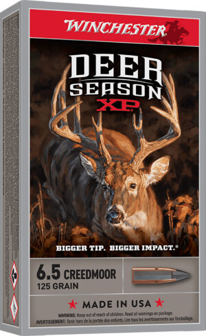 Winchester Ammo X65DS Deer Season XP 6.5Creedmoor 125gr Extreme Point 20 Per Box/10 Case