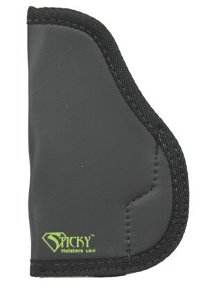 Sticky Holsters LG2 LG-2  Black/Green Latex Free Rubber Fits Med/Lg Semi-Auto Ambidextrous