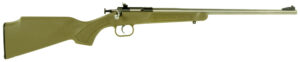 Crickett KSA2243 My First Rifle  Youth 22 LR 1rd 16.13" Stainless Steel Barrel, Blued Drilled & Tapped Receiver, Desert Tan w/Webbing Fixed Synthetic Stock, Right Hand
