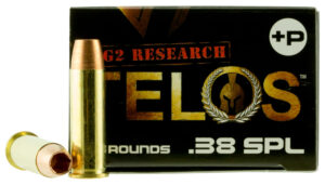 G2 Research G00618 Telos 38Special+P 105gr Fracturing Copper Hollow Point 20 Per Box/25 Case