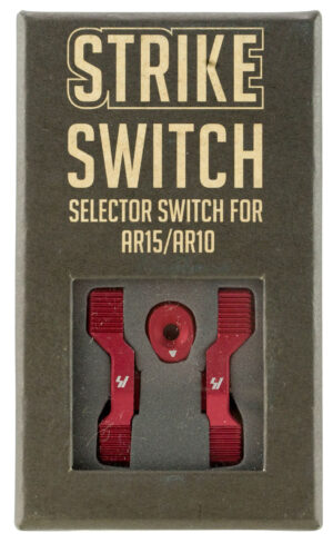 Strike ARSSSRED Strike Switch 60/90 Degree Red Aluminum AR-Platform Ambidextrous