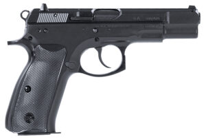 CZ-USA 01130 75 BD 9mm Luger 10+1 4.60" Black Steel Barrel, Black Steel Serrated Slide, Black Polycoat Steel Frame w/Beavertail, Black Plastic Grip, Ambidextrous