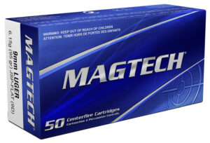 Magtech 9D Range/Training 9mmLuger 95gr Jacketed Soft Point Flat 50 Per Box/20 Case