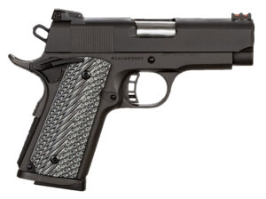 Rock Island 51585 Rock Ultra CS-L 45 ACP Caliber with 3.60" Barrel, 7+1 Capacity, Black Anodized Finish Aluminum Beavertail Frame, Serrated Black Parkerized Steel Slide & Black/Gray G10 Grip