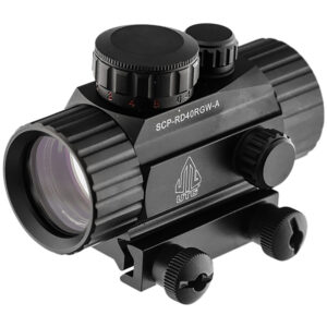 UTG SCPRD40RGWA ITA  Black Anodized 1x 38mm Tube 4 MOA Red/Green CBQ Dot Reticle