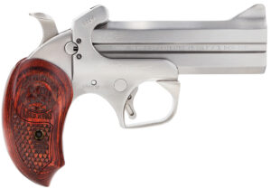 Bond Arms BASS4 Snakeslayer IV 45 Colt (LC) 2rd 4.25" Barrel,  Stainless Metal Finish, Blade Front/Fixed Rear Sights, Automatic Extractors & Rebounding Hammer, Extended Rosewood Grip, Manual Safety