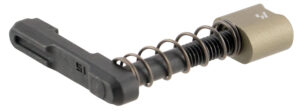 Strike Industries ARSMCFDE Magazine Catch made of Black Steel with Flat Dark Earth 6061-T6 Aluminum Release Button for AR-Platform