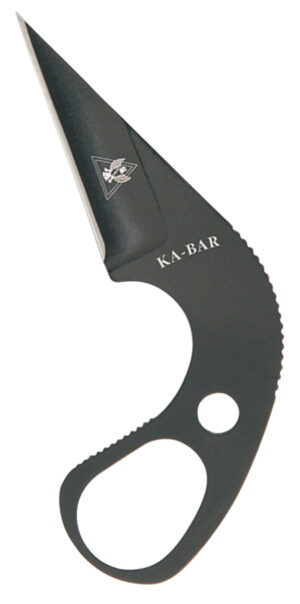 Ka-Bar 1478BP TDI Law Enforcement 1.63" Fixed Drop Point Plain Black 9Cr18MoV SS Blade & Handle, Includes Sheath