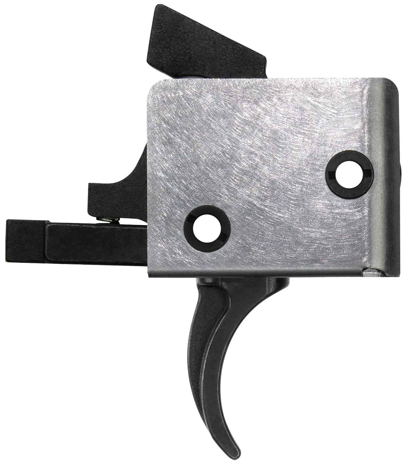 CMC Triggers 91501 Drop-In Single-Stage Curved Trigger w/ 3-3.50 lbs Draw Weight & Black/Silver Finish