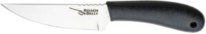 Cold Steel 20RBC Roach Belly  4.50" Fixed Serrated 4116 Stainless Steel Blade/Black Polypropylene Handle