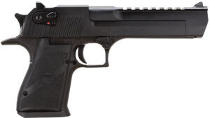 Magnum Research DE357 Desert Eagle Mark XIX 357 Mag Caliber with 6" Picatinny Rail Barrel, 9+1 Capacity, Overall  Black Finish Carbon Steel, Beavertail Frame, Serrated Slide &  Rubber Grip