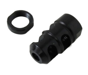 Kel-Tec PLRSU582 PLR-22 Muzzle Brake Kit Black Steel with 1/2"-28 tpi Threads for 22 LR Kel-Tec PLR-16