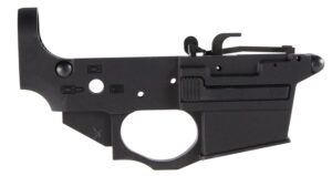 Spikes Tactical STLS920 Spider Stripped Lower Receiver 9mm Luger 7075-T6 Aluminum Black Anodized for AR-15, Compatible w/Glock Mags