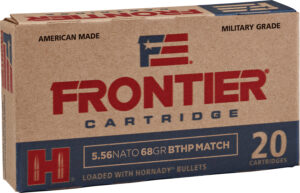 Frontier Cartridge FR310 Military Grade Centerfire Rifle 5.56x45mmNATO 68gr Hollow Point Boat Tail Match 20 Per Box/25 Case