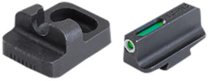 TruGlo TG13RM1PB TFX Pro Sights For Remington Shotguns Black | Green Tritium Fiber Optic White Outline Front Sight Black Rear Sight