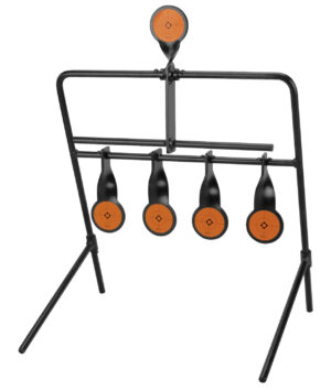 Caldwell 902365 Resetting Rimfire Resetting Steel Target Black/Orange Impact Enhancement Motion 2.50"