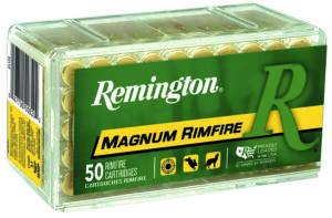 Remington Ammunition 21172 Magnum Rimfire  22WMR 40gr Pointed Soft Point 50 Per Box/40 Case