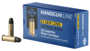 PPU PPH32SW Handgun 32S&WLong 98gr Lead Round Nose 50 Per Box/10 Case