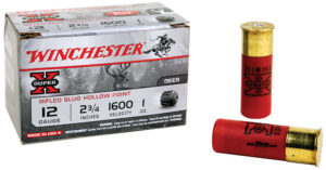 Winchester Ammo X12RS15VP Super X 12Gauge 2.75" 1oz Rifled Slug Shot 15 Per Box/10 Case
