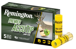 Remington Ammunition 20498 Premier AccuTip 20 Gauge 3" Sabot Slug Shot 5 Per Box/ 20 Cs