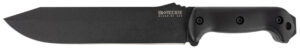 Ka-Bar BK9 Becker Combat Bowie 9.25" Fixed Clip Point Plain Black 1095 Cro-Van Blade, Black Ultramid Handle, Includes Sheath