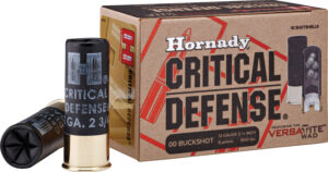 Hornady 86240 Critical Defense 12 Gauge 2.75" 00 Buck Shot 10 Per Box/ 10 Case