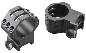 Weaver Mounts 48354 Six-Hole Skeleton Rings Matte Black 30mm Extra High