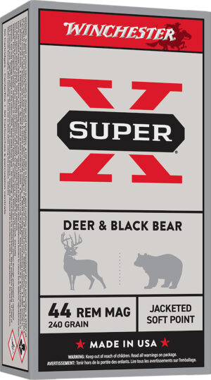 Winchester Ammo Q4240 USA  44RemMag 240gr Jacketed Soft Point 50 Per Box/10 Case