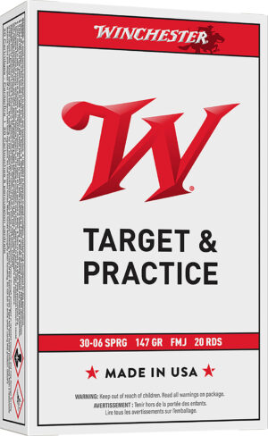 Winchester Ammo USA3006 USA 30-06Springfield 147gr Full Metal Jacket 20 Per Box/10 Case
