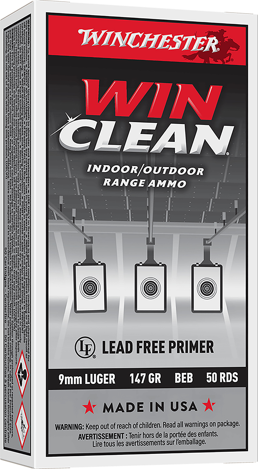 Winchester Ammo WC93 Super X 9mmLuger 147gr Winclean Brass Enclosed Base 50 Per Box/10 Case