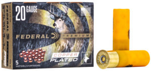 Federal P2563B Premium Magnum 20Gauge 2.75" 20Pellets 1 1/8oz 3BuckShot 5 Per Box/50 Case