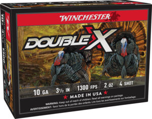 Winchester Ammo STH104 Double X High Velocity Turkey 10Gauge 3.50" 2oz 4Shot 10 Per Box/10 Case