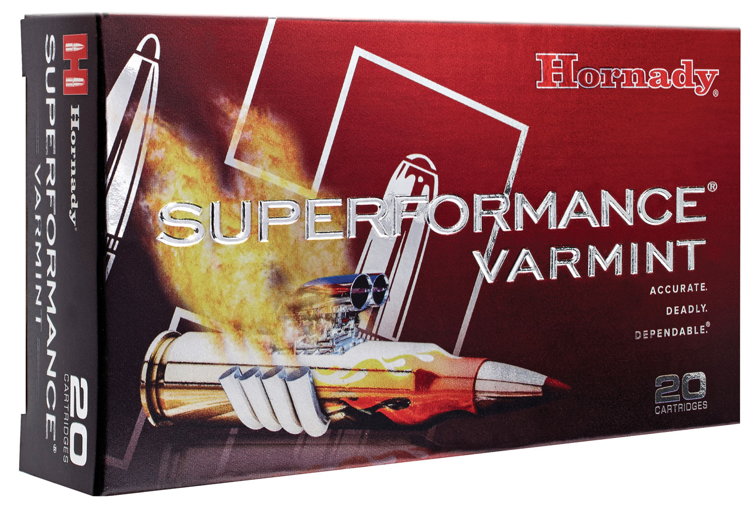 Hornady 83366 Superformance Varmint 22-250Rem 50gr Hornady V Max 20 Per Box/10 Case