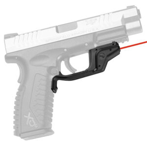 Crimson Trace 0160901 Laserguard  Fits Springfield XD/XD M (Except Tactical/Service XD Gen 1 w/Single Rail Notch), Red Laser Black Polymer