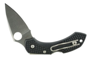 Spyderco C28PBK2 Dragonfly 2 2.25" Folding Clip Point Plain VG-10 SS Blade Black FRN Handle Includes Pocket Clip