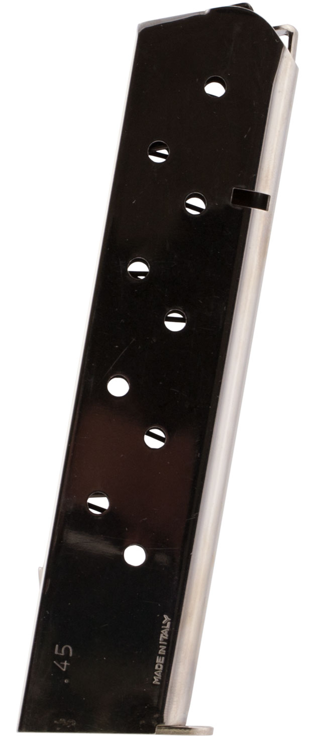 Mec-Gar MGCG4510N Colt Government 10rd Extended 45 ACP, Nickel Carbon Steel