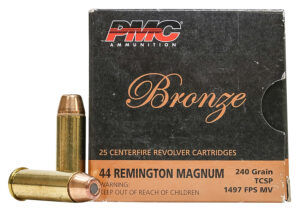 PMC 44D Bronze  44RemMag 240gr Truncated Cone Soft Point 25 Per Box/20 Case