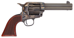Taylors & Company 550821 Runnin Iron  45 Colt (LC) Caliber with 4.75" Blued Finish Barrel, 6rd Capacity Blued Finish Cylinder, Color Case Hardened Finish Steel Frame & Checkered Walnut Grip