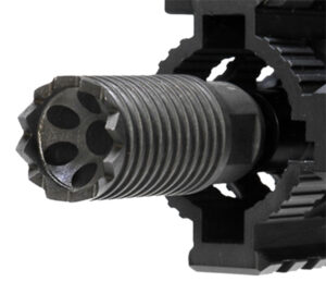 Troy Ind SBRACLM06BT00 Claymore Muzzle Brake Black Steel with 5/8"-24 tpi Threads & 2.25" OAL for 308 Win AR-Platform