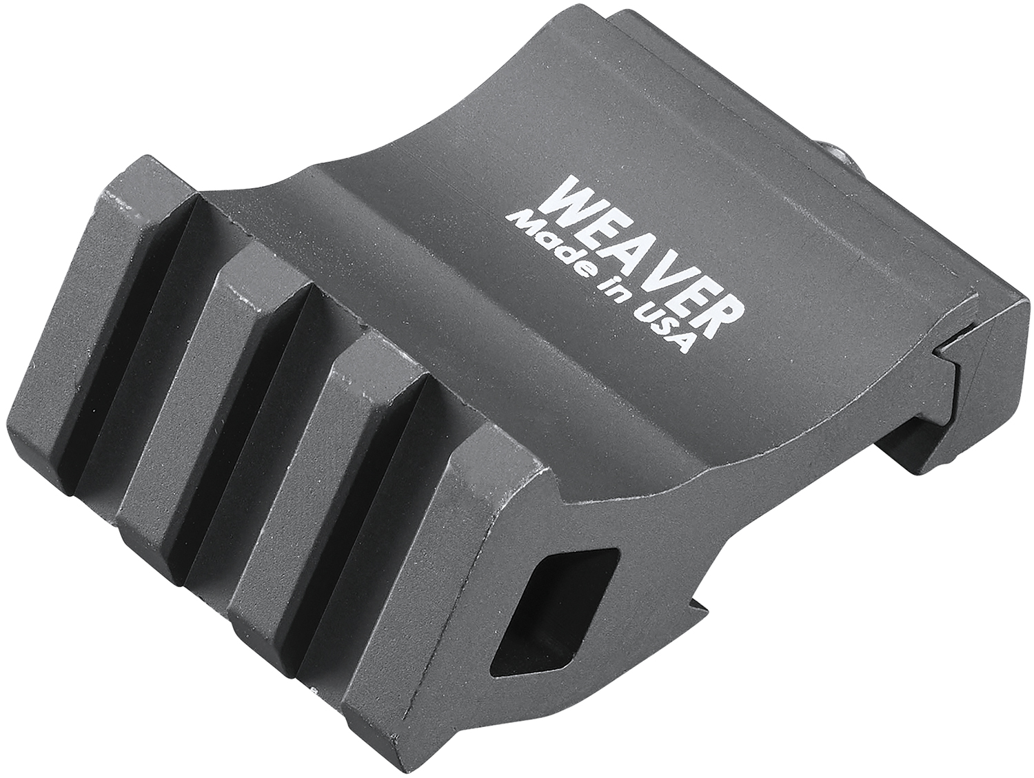 Weaver Mounts 99671 Offset Rail Adapter Black Anodized 0 MOA