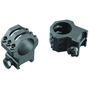 Weaver Mounts 99690 Six-Hole Picatinny Rings Matte Black 1" Extra High