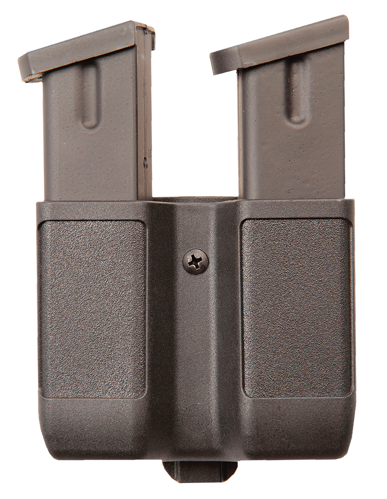 Blackhawk 410610PBK Double Mag Case Black Polymer Belt Clip Compatible w/ Double Stack 9mm/10mm/40/45/357