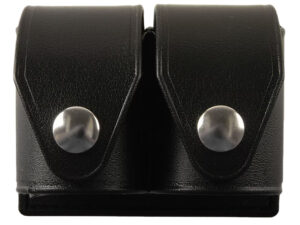 HKS 203PLBN SpeedLoader Case Double Black Large Hytrel Belt Loop Fits S&W/Ruger/Colt/Taurus/Dan Wesson Belts 2.25" Wide