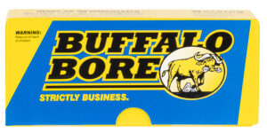 Buffalo Bore Ammunition 24L20 Outdoorsman Strictly Business 9mmLuger 147gr Hard Cast Flat Nose 20 Per Box/12 Case