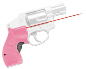 Crimson Trace 0134801 Lasergrips  Fits S&W J-Frame Round Butt, Red Laser 633nM Wavelength 5mW Output, Pink Polymer