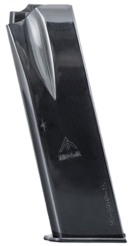 Mec-Gar MGBRHP15N Standard 15rd 9mm Luger Fits Browning Hi-Power/Springfield SA-35, Nickel Carbon Steel