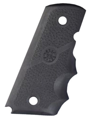 Hogue 43000 Rubber Grip Cobblestone Black with Finger Grooves for 1911 Officer