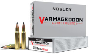 Nosler 40272 Varmageddon 308Win 110gr Flat Base Tipped 20 Per Box/10 Case