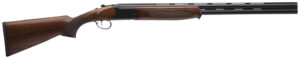Stevens 22165 555 Full Size 12 Gauge Break Open 3" 2rd 28" Black Satin Over/Under Vent Rib Barrel, Satin Black Aluminum Receiver, Fixed Turkish Walnut Stock, Ambidextrous
