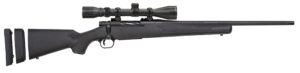 Mossberg 27867 Patriot Super Bantam 308 Win Caliber with 5+1 Capacity, 20" Fluted Barrel, Matte Blued Metal Finish & Black Synthetic Stock Right Hand (Youth) Includes 3-9x40mm Scope